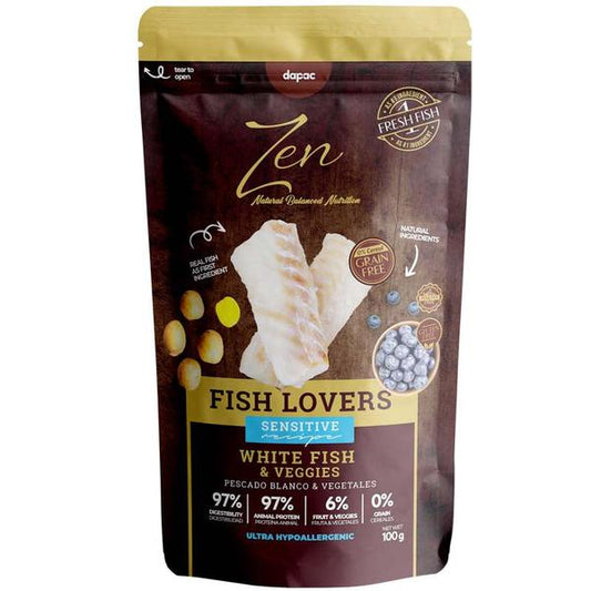 Zen Fish Lovers - Alimentação húmida para cão adulto - Peixe branco e vegetais sem cereais