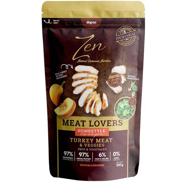 Zen Meat Lovers - Alimentação húmida para cão adulto - Peru e vegetais sem cereais